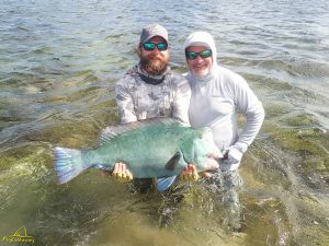 Fly Fishing for Bumphead Parrotfish in Seychelles