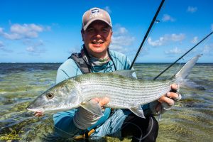 Fly fishing Providence Atoll in Seychelles